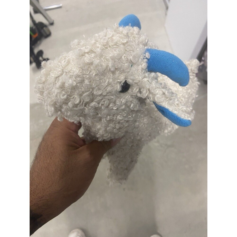 Baby Sheep White Fur Hair Fluffy  Curly Puppy
